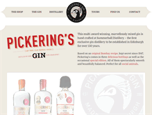 Tablet Screenshot of pickeringsgin.com